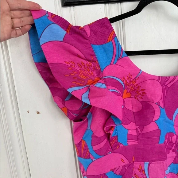 Tuckernuck Pink and Blue Floral Dress - Picture 2 of 9